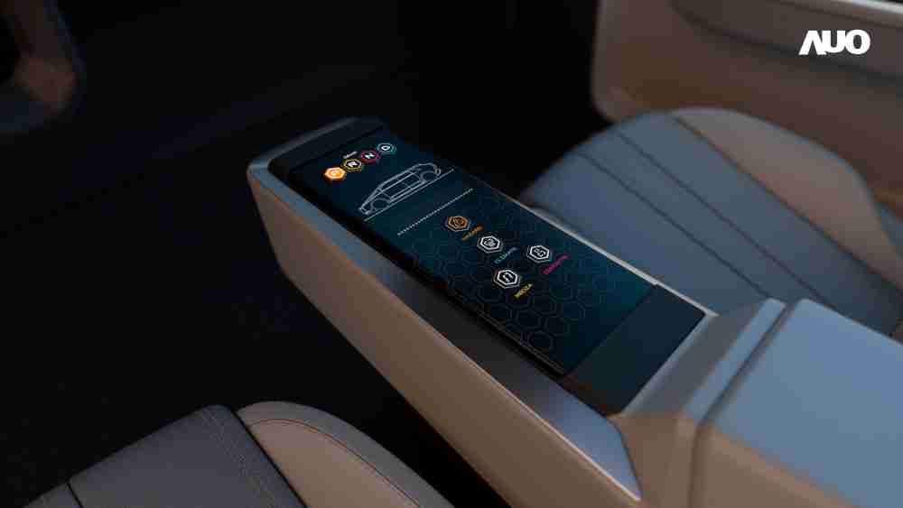 牛牛游戏以人性化设计打造多变形态中控显示(Morphing Center Control)，，，不使用时仅平面显示信息，，，，进行操作时，，，，显示器则会动态隆起，，，转变成3D实体按钮，，并有触觉回馈，，，，展示人机互动新体验